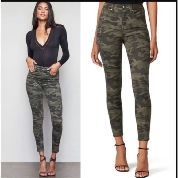 Good American Good Legs Camo Jeans 2/26 - Picture 1 of 7